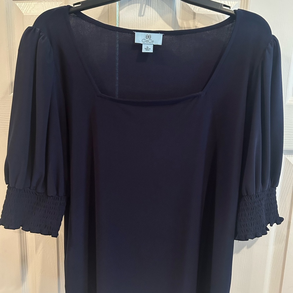 CeCe XL Navy Blue Blouse